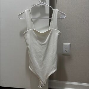 Women’s White Bodysuit Tank Top